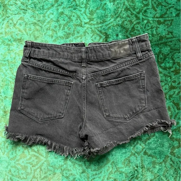 PAIGE Charcoal Denim Buttoned Top